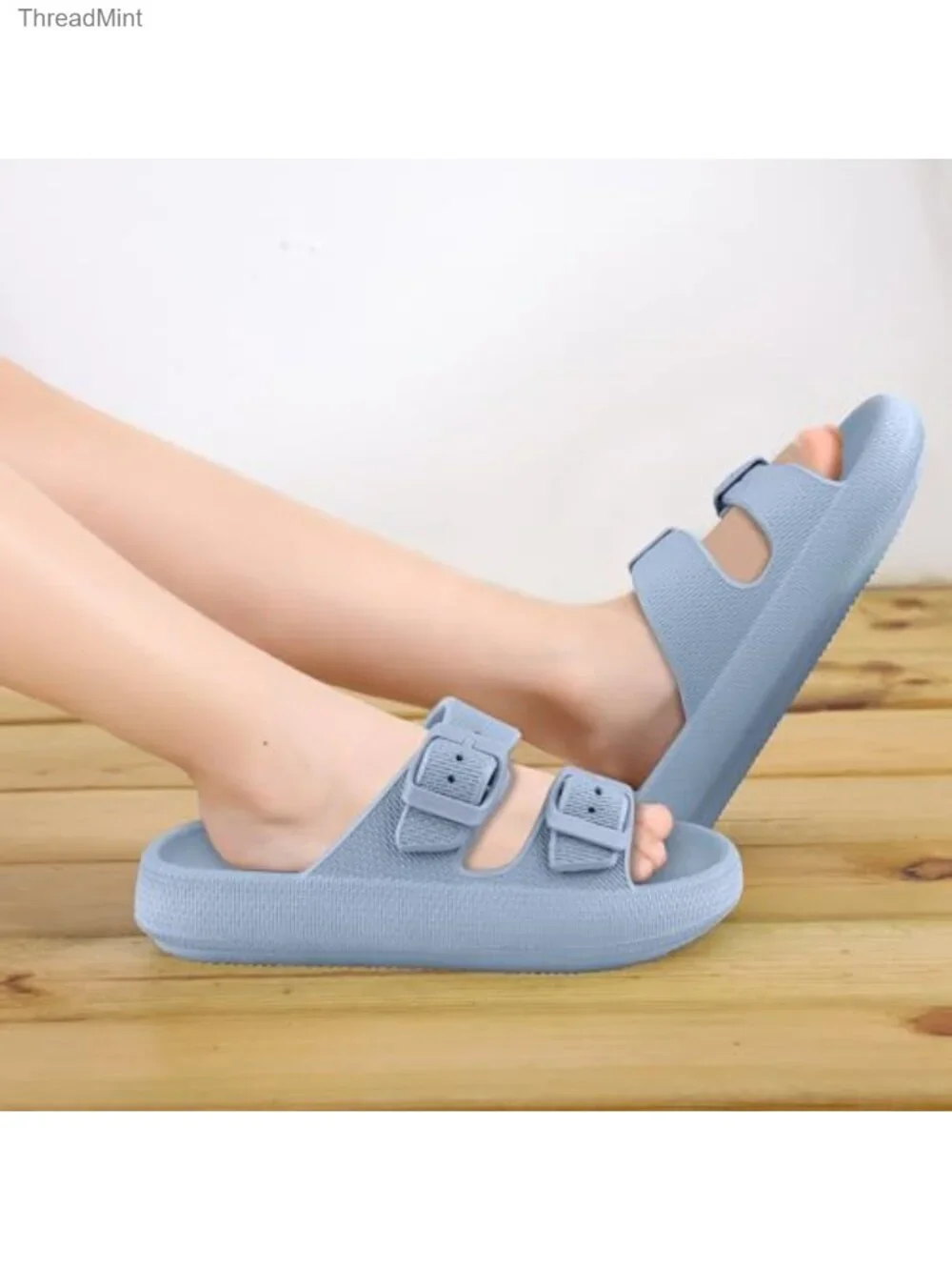 Buckle Cloud Slides for Kids | EVA Adjustable Sandals | Lightweight Waterproof